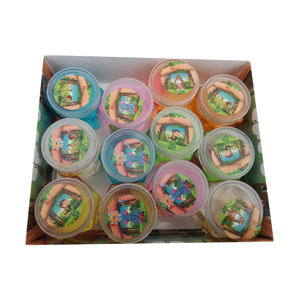 Gelatina SLIME cu animal incorporat, set de 12 bucati