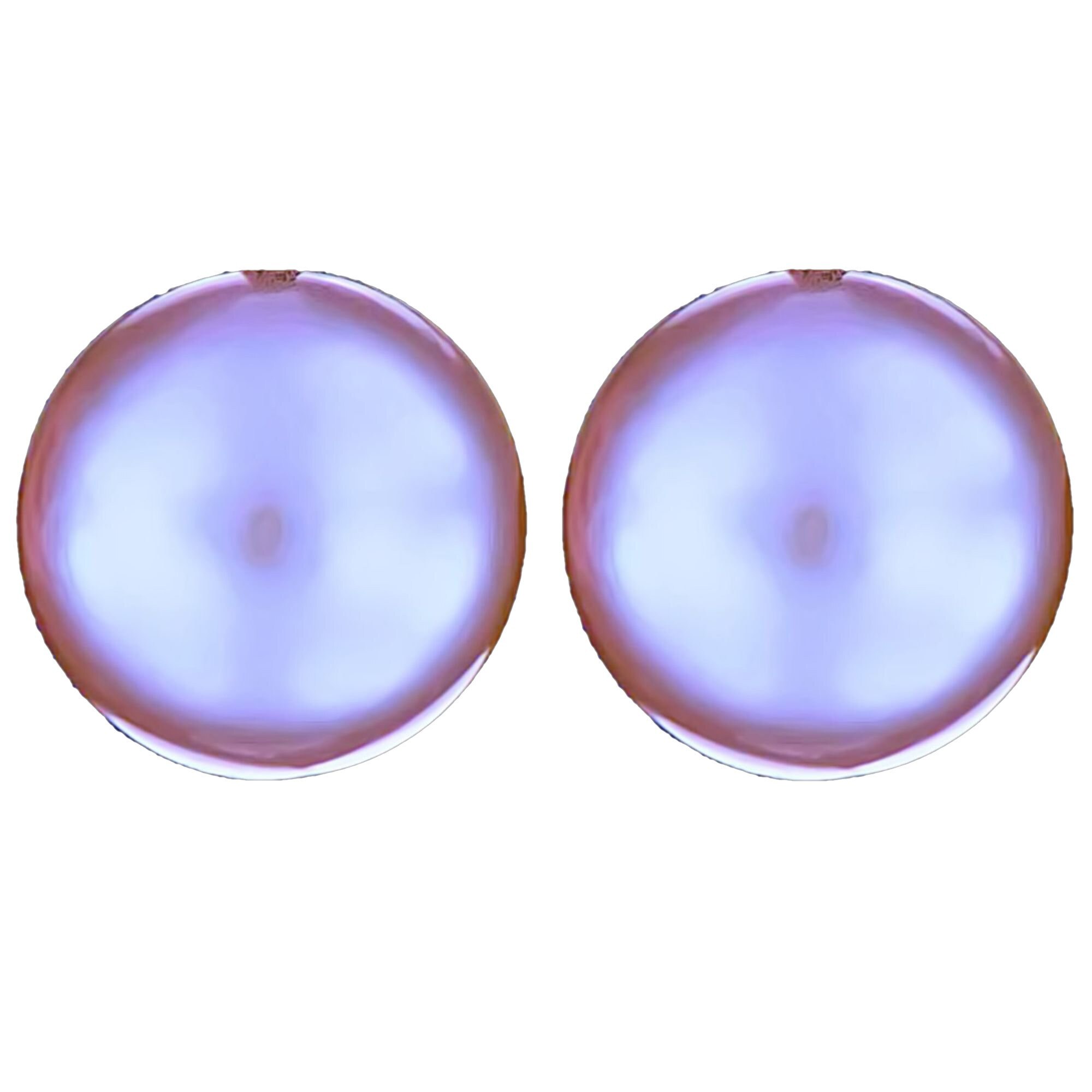 Cercei din Argint 925 cu Perle Naturale, Pearl Purple
