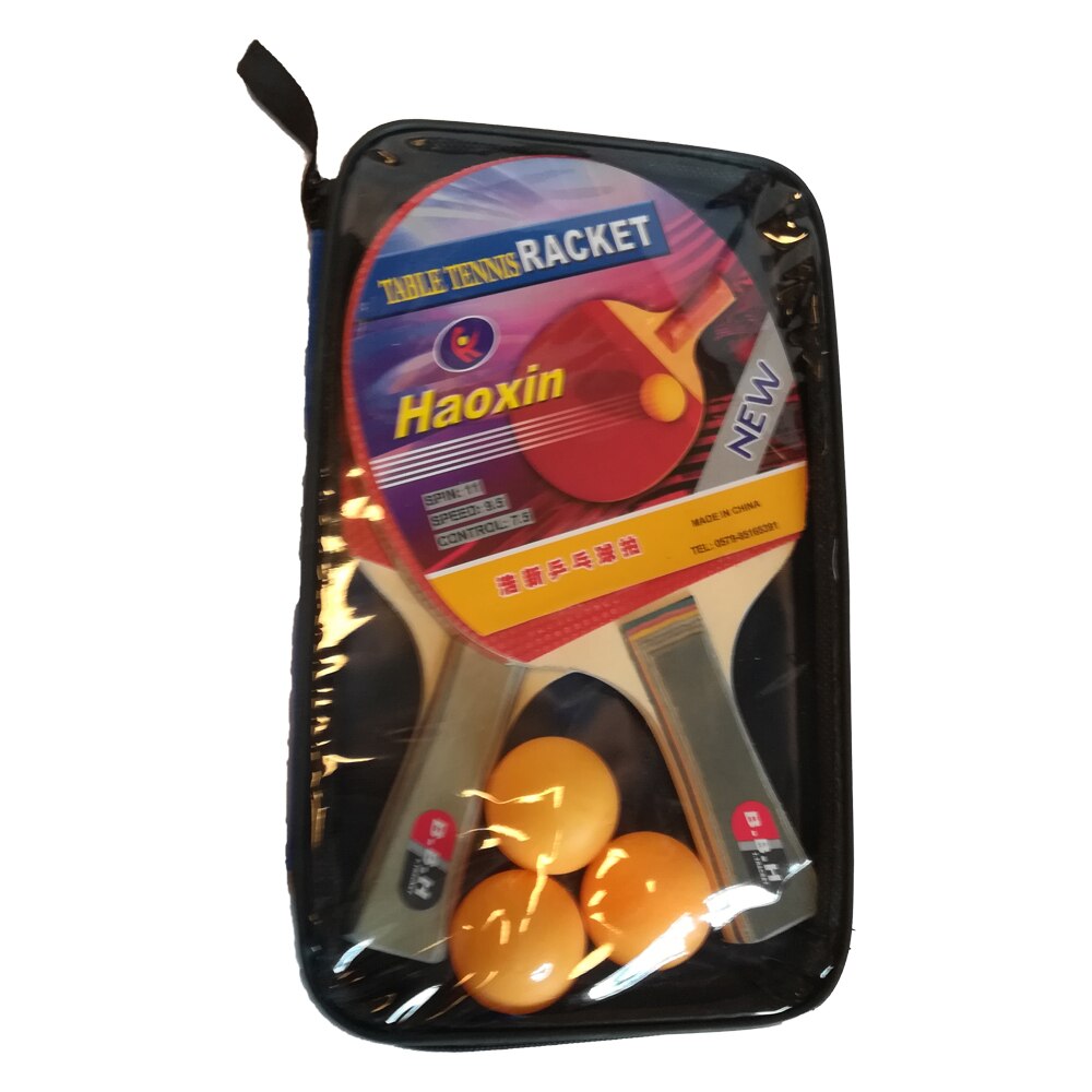 Set 2 palete ping-pong cu husa si 3 mingi, Vision