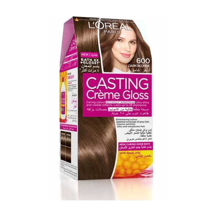 Боя за коса L'Oreal Paris Casting Creme Gloss 600 Dark Blond, 180 мл
