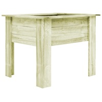 Jardiniera de gradina, vidaXL, Lemn cherestea, 100 x 80 x 80 cm, Verde