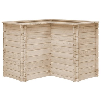 Jardiniera de gradina, vidaXL, Lemn pin tratat FSC, 100 x 100 x 80 cm, Maro Jardiniera de gradina, vidaXL, Lemn pin tratat FSC, 100 x 100 x 80 cm, Maro