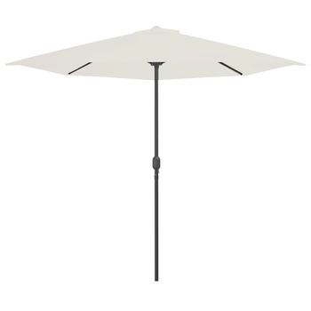 Umbrela de soare de balcon, vidaXL, Aluminiu, 300 x 150 x 253 cm, Bej Umbrela de soare de balcon, vidaXL, Aluminiu, 300 x 150 x 253 cm, Bej