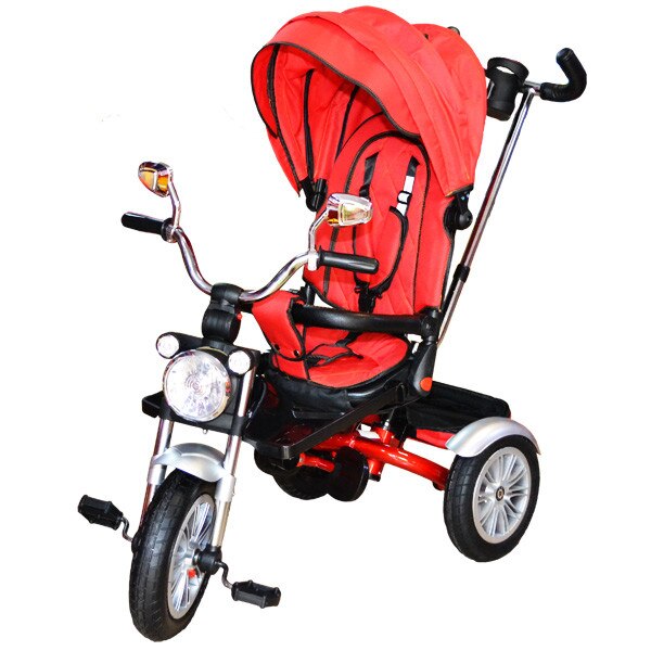Tricicleta cu maner , scaun rabatabil , muzica , roti din cauciuc , Robentoys