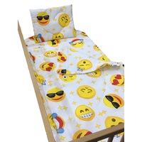 Lenjerie pentru patut bebelusi din bumbac 100%, trei piese, by Liz Line-B26