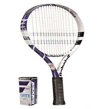 Racheta Babolat XS 102 Albastru, Maner L 3 + Set 3 mingi Babolat Omni All Court Racheta Babolat XS 102 Albastru, Maner L 3 + Set 3 mingi Babolat Omni All Court