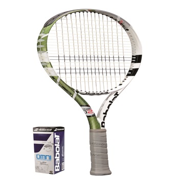 Racheta Babolat XS 102 Verde, Maner L 2 + Set 3 mingi Babolat Omni All Court Racheta Babolat XS 102 Verde, Maner L 2 + Set 3 mingi Babolat Omni All Court