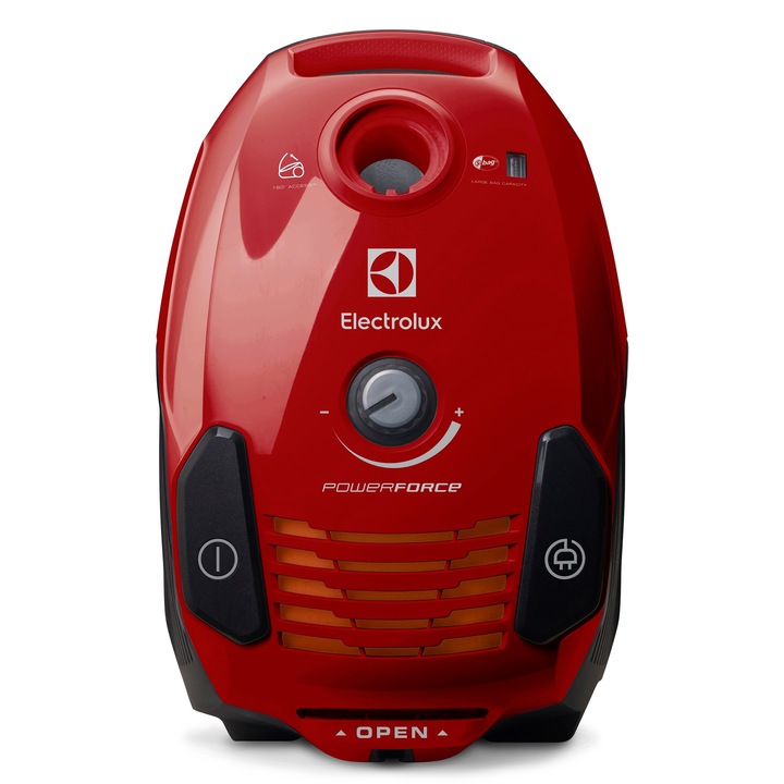 Electrolux ZPFCLASSIC porzsákos porszívó, 3.5 l, teleszkópos cső, 600 W, mosható Hygiene 12 szűrő, Piros