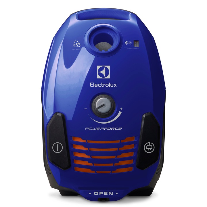 Electrolux ZPFPARKETT porzsákos porszívó, 3.5 l, teleszkópos cső, 700 W, mosható Hygiene 12 szűrő, Világoskék