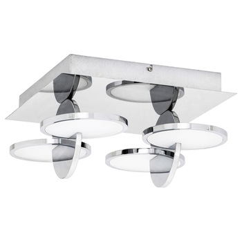 Plafoniera Assana, Rabalux, 33W, 2200 lm, 3000K, crom satin, RB5671 Plafoniera Assana, Rabalux, 33W, 2200 lm, 3000K, crom satin, RB5671