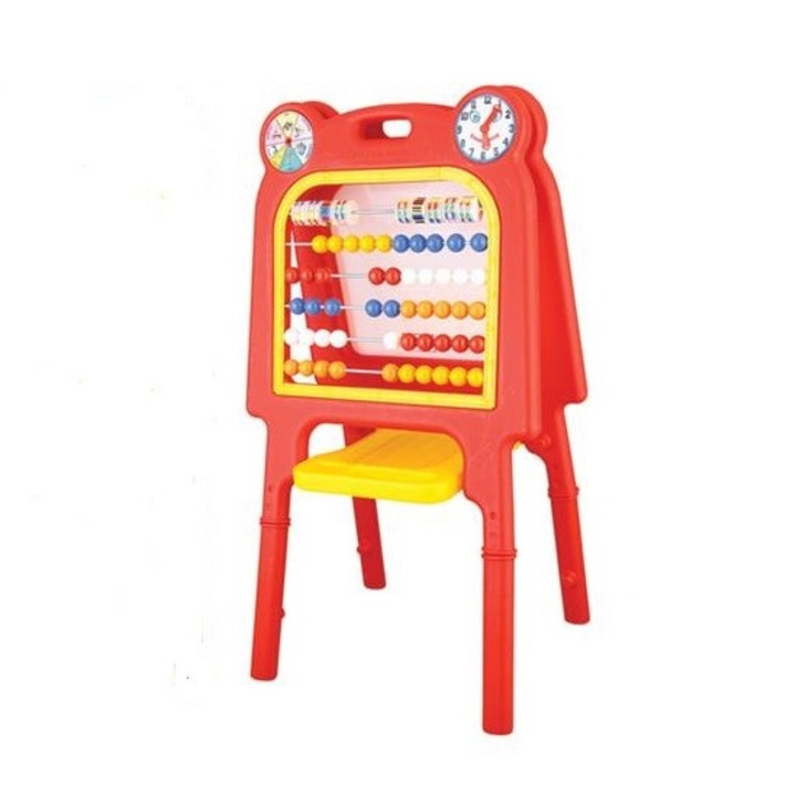 Set 2in1 tablita de scris si numaratoare Pilsan Smart Abacus Red