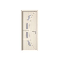 usa interior din mdf cu toc inclus novo doors nd508c  dimensiune 200x80 centimetri geam sablat cadru din lemn masiv din rasinoase balamale si clanta incluse toc fix de 10 centimetri plinta pe o singura parte crem imagen 23_0_
0