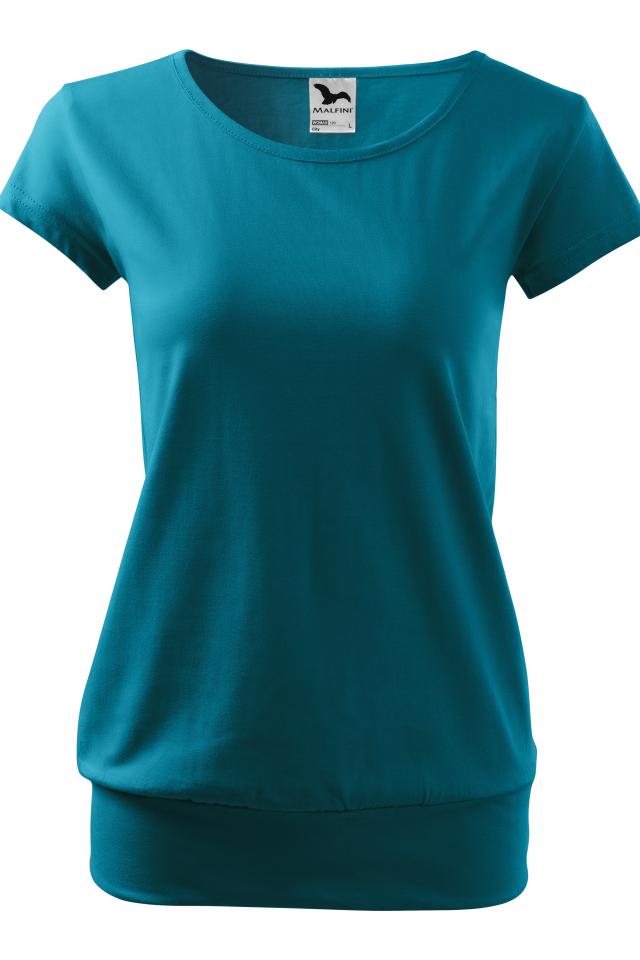 Tricou pentru dama City, Turcoaz inchis