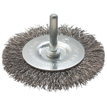 Perie disc, sarma ondulata din otel inoxidabil, 75x6.25, prindere cu ax, 57H602, Graphite Perie disc, sarma ondulata din otel inoxidabil, 75x6.25, prindere cu ax, 57H602, Graphite