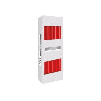 Set 10 lumanari conice Bispol Rosu Set 10 lumanari conice Bispol Rosu