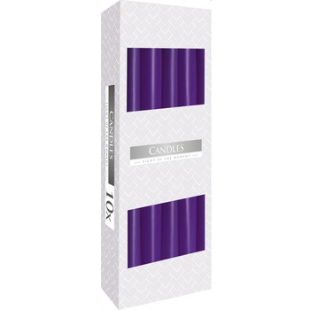 Set 10 lumanari conice Bispol Violet Set 10 lumanari conice Bispol Violet