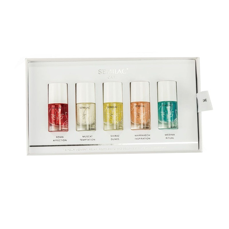 Set tratament pentru unghii Care Set Semilac, 5 x 7 ml