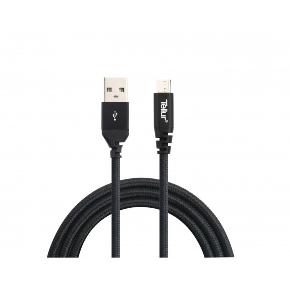 Cablu de date si incarcare EVO Tellur cu mufa microUSB si lungime de 1m