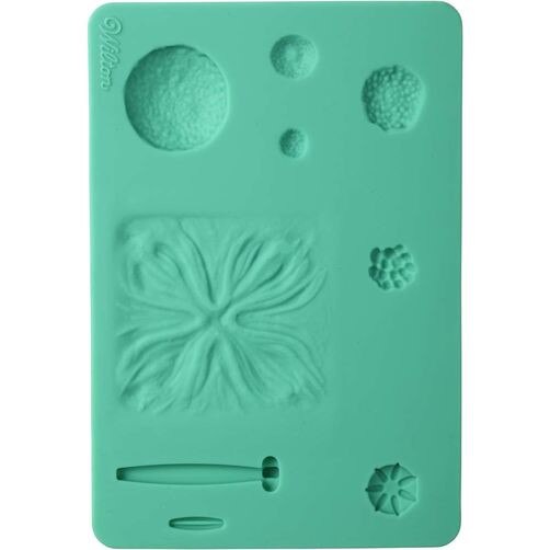 Set mulaje din silicn pentru realizarea florilor din fondant, Wilton, 2 bucati