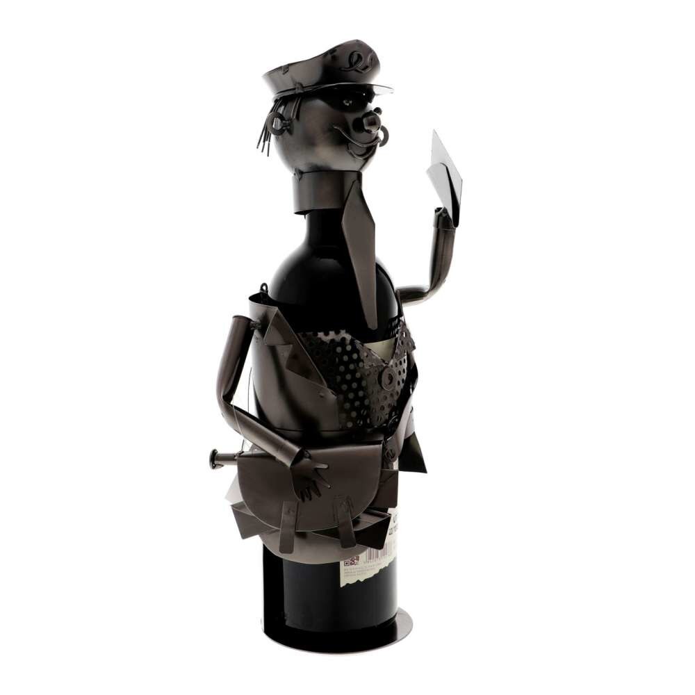 Suport sticla cu vin in forma de curier