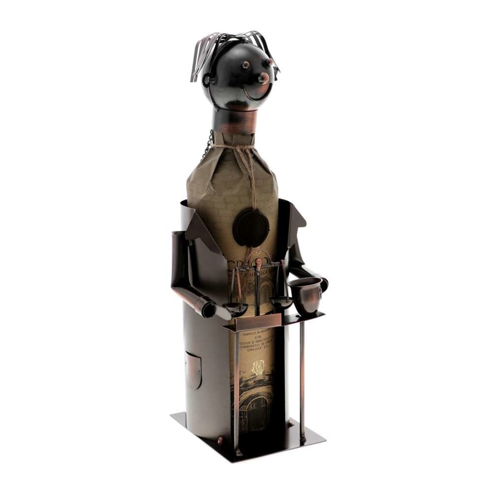 Suport sticla cu vin in forma de farmacist