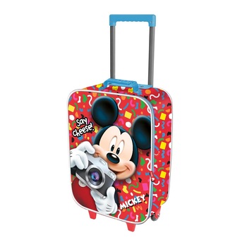 Valiza Troler Mickey Mouse 3D 34x52x17 cm Valiza Troler Mickey Mouse 3D 34x52x17 cm