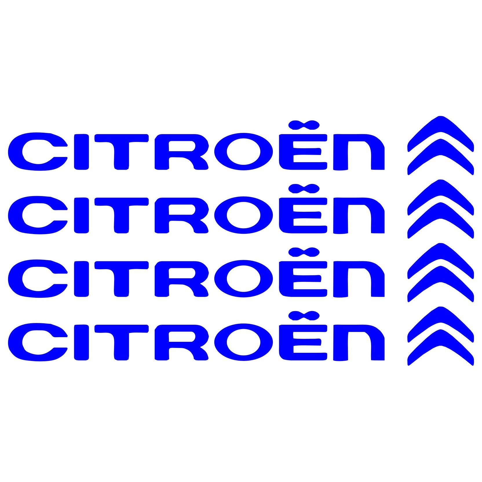 Set stickere manere Citroen, sticker decorativ, culoare albastra