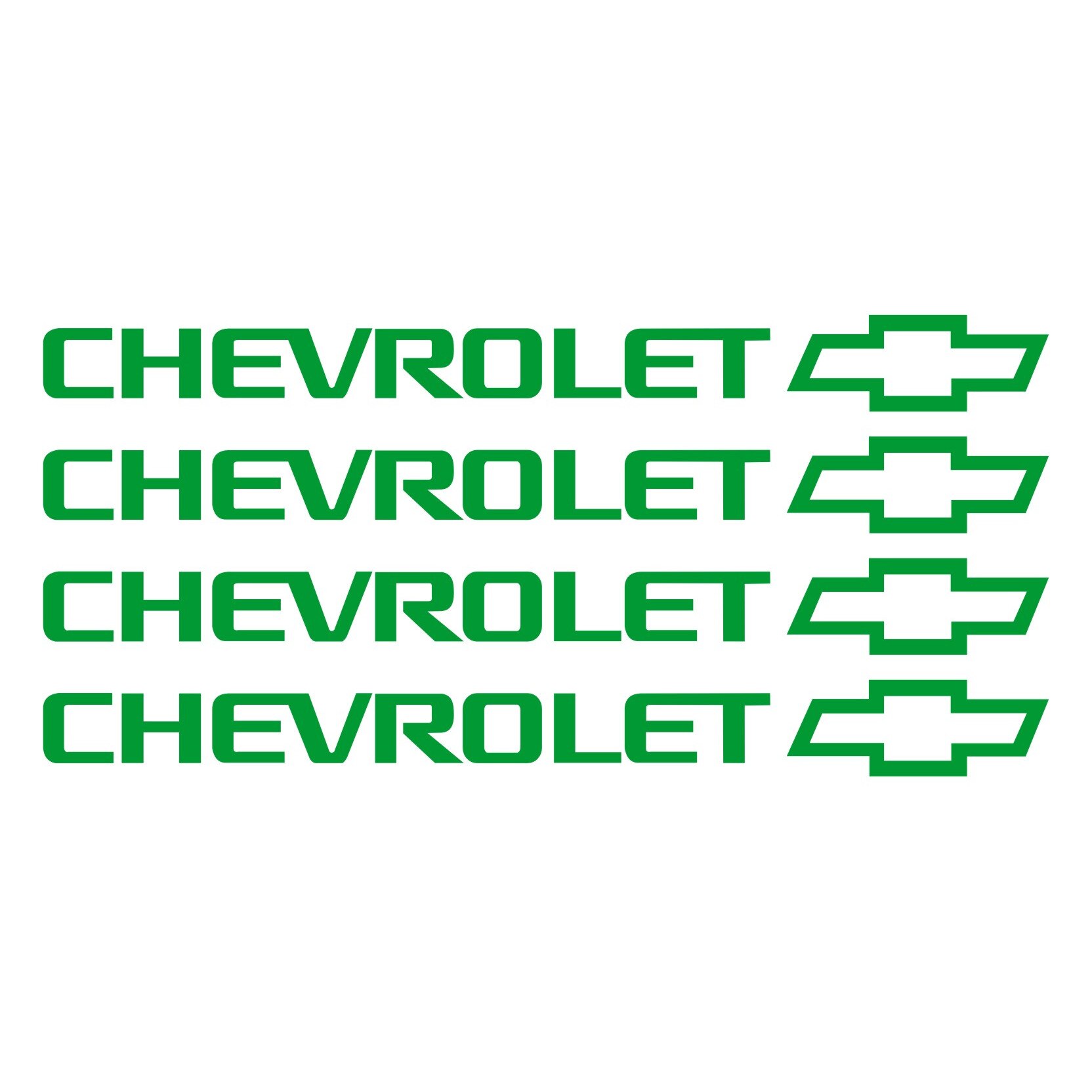Set stickere manere Chevrolet, sticker decorativ, culoare verde