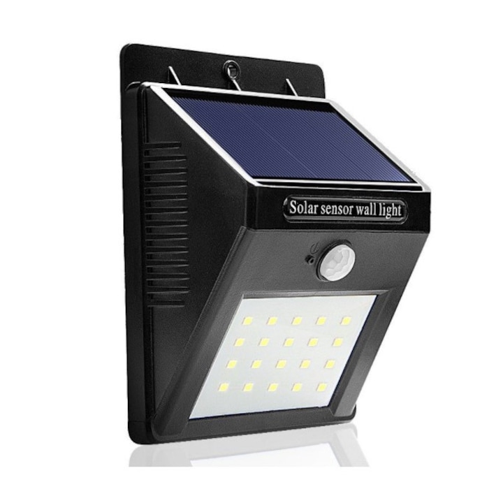 Alloet 30 LED napelemes mozgásérzékelős kültéri lámpa