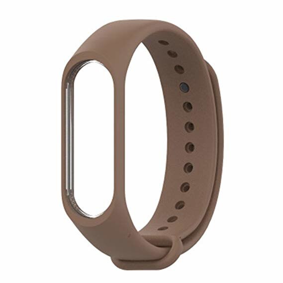 Bratara de schimb din silicon, pentru Xiaomi Mi Band 5, Maro