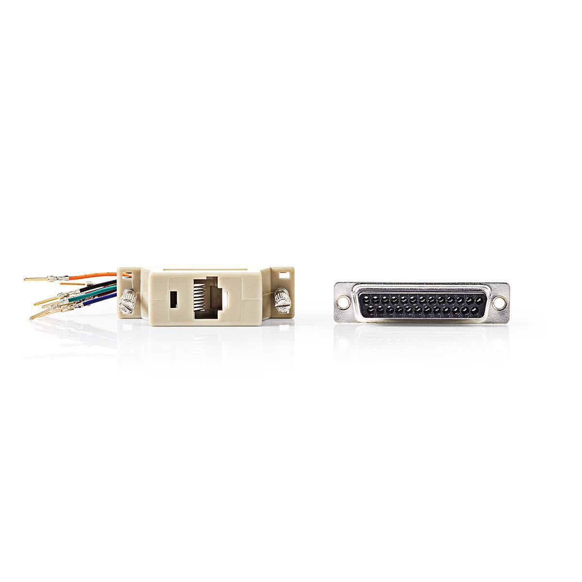 Adaptor D-Sub 25-Pin tata - RJ45 (8P8C) mama Ivory Nedis