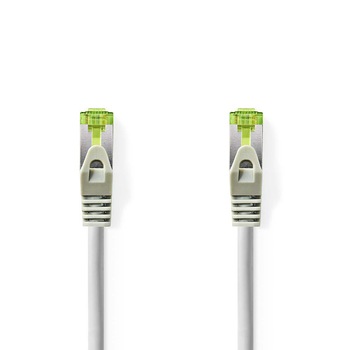 Cablu PiMF Cat7 RJ45 tata - RJ45 tata 10m gri Nedis Cablu PiMF Cat7 RJ45 tata - RJ45 tata 10m gri Nedis