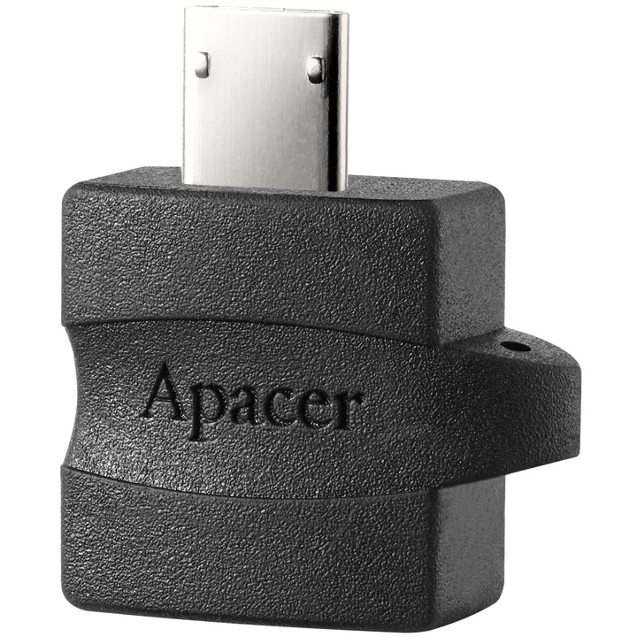 Адаптер Apacer USB 2.0 - OTG, Черен