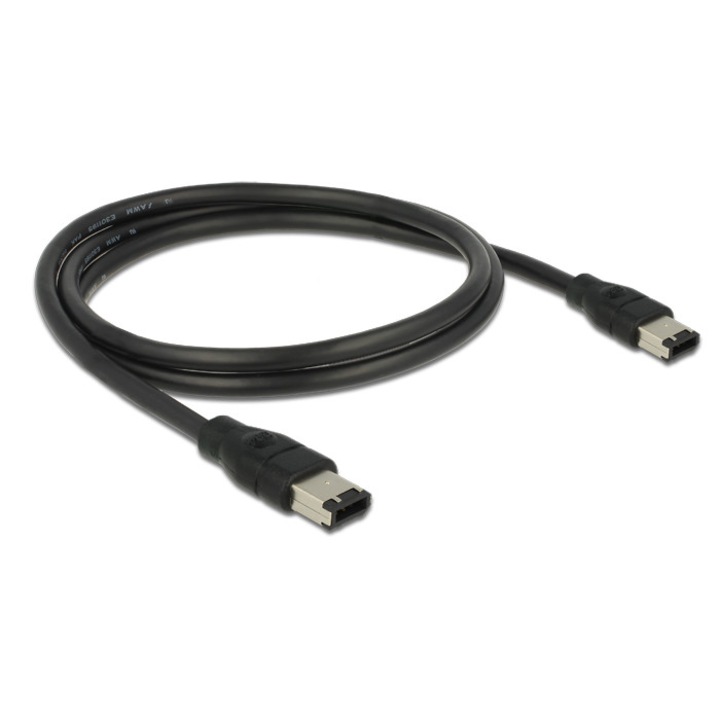 Cablu FireWire 1m 6p/6p, Delock - 82573