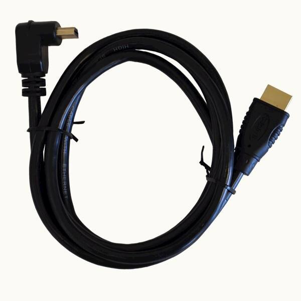 Cablu audio video cu un conector in linie dreapta si unul inclinat ,Libox , HDMI/HDMI ,1.5m , negru