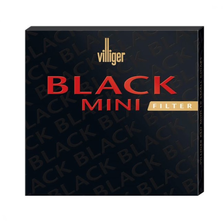 Tigari de foi, Villiger Sohne Gmbh, Villiger Black Mini Filter Sumatra, cigarillo, 10 buc