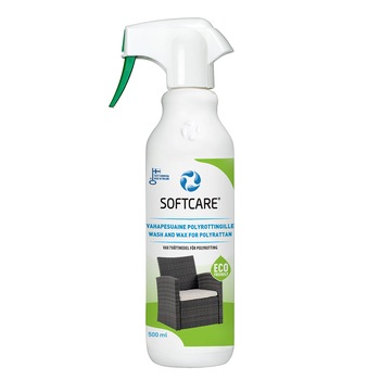 Solutie curatare si ceruire mobilier gradina poliratan, Softcare, 500 ml Solutie curatare si ceruire mobilier gradina poliratan, Softcare, 500 ml