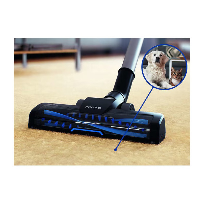 Aspirator fara sac Philips PowerPro Active FC9556/09, 1.5l, 900W, 71dB, albastru-negru