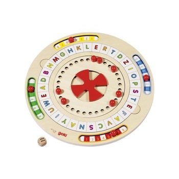 Roata aritmetica a cuvintelor, Goki, Lemn, 6 ani+ Roata aritmetica a cuvintelor, Goki, Lemn, 6 ani+