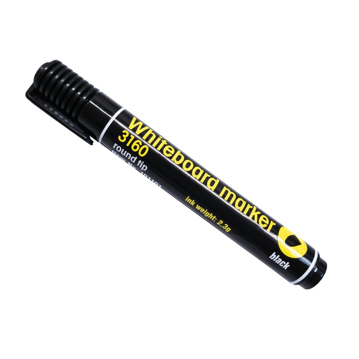 Marker pentru tabla Nieznany Producent, Varf rotund, Negru