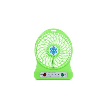 Mini ventilator, Marashop, incarcare USB, 3 trepte de viteza, Plastic, Verde Mini ventilator, Marashop, incarcare USB, 3 trepte de viteza, Plastic, Verde