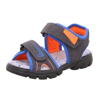 Sandale baieti Superfit, Gri, Portocaliu Sandale baieti Superfit, Gri, Portocaliu