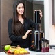 Storcator de fructe si legume Cecotec ExtremeTitanium 19000 XXL, 1300 W, 950 ml, Negru