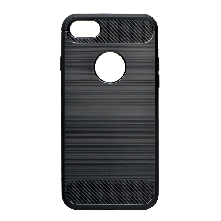 Samsung Galaxy A50 / A30s kompatibilis szilikon hátlaptok, karbon mintás, fekete, Simple Carbon
