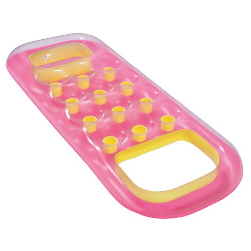 Saltea plutitoare pentru piscina, Bestway, 185 x 74 cm, Roz