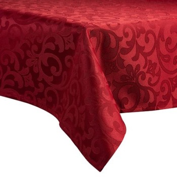 Fata de masa din Brocart cu motive florale CASA GINO ,160X150, masa 6 persoane, Rosu Fata de masa din Brocart cu motive florale CASA GINO ,160X150, masa 6 persoane, Rosu