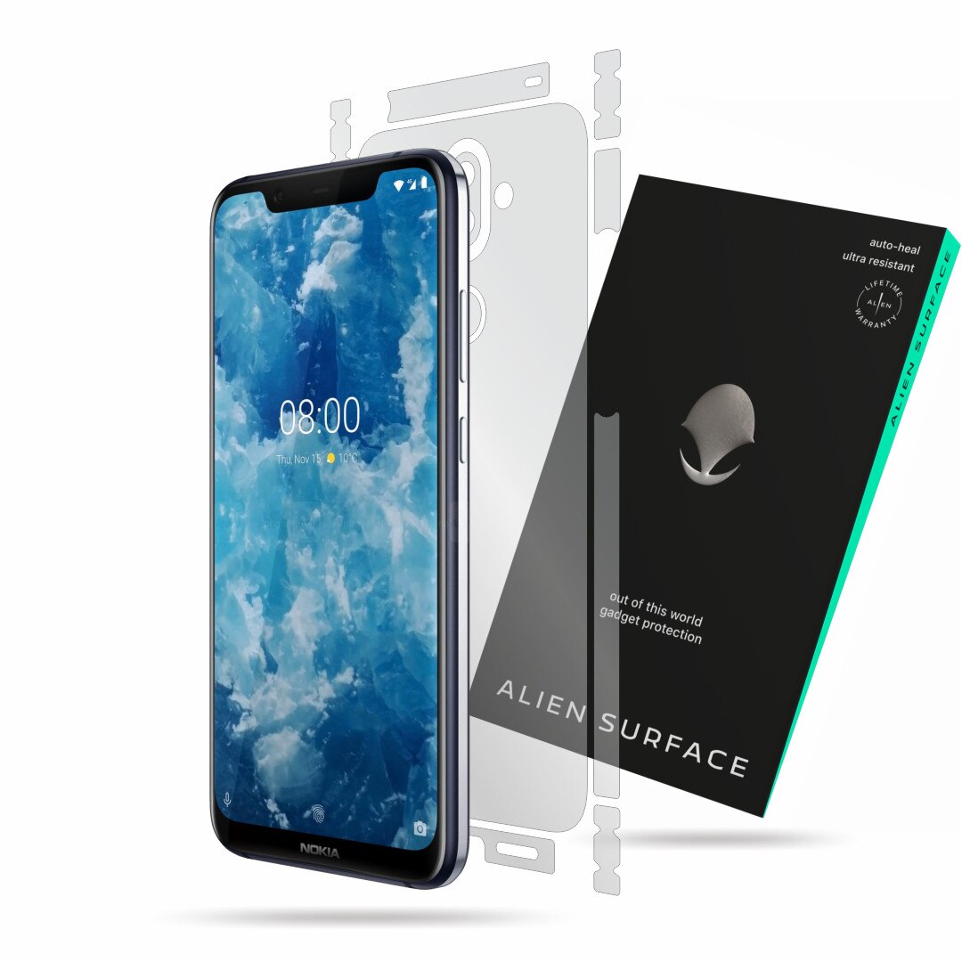 Folie Alien Surface, Nokia 8.1 (2019), protectie spate, laterale