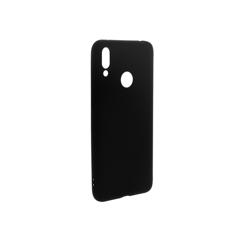 Husa de protectie spate Level pentru Huawei Y7 2019, Silicon, Negru