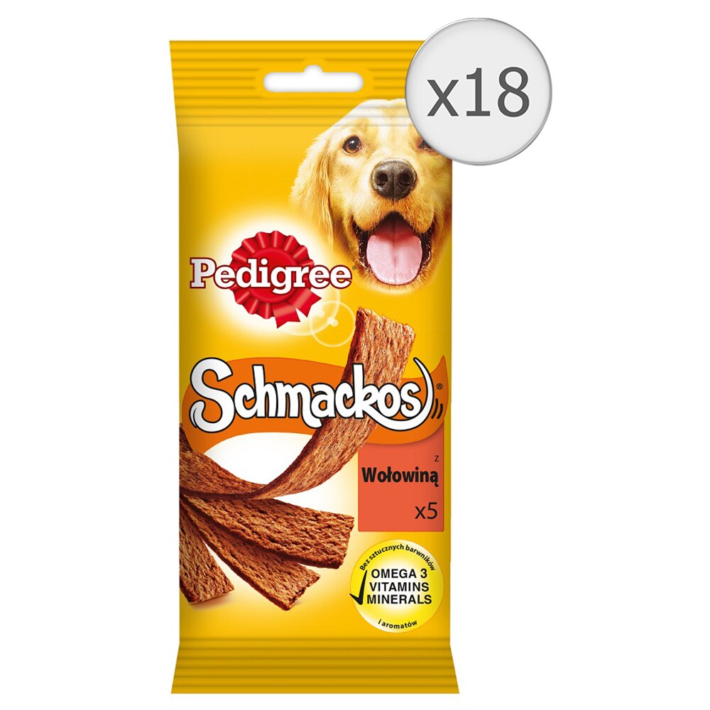 Recompense pentru caini Pedigree Schmackos, 18 x 86g