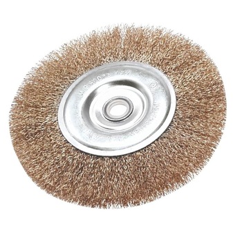 Perie conica, sarma ondulata galbena, diametru 150mm, 62H315, Verto Perie conica, sarma ondulata galbena, diametru 150mm, 62H315, Verto